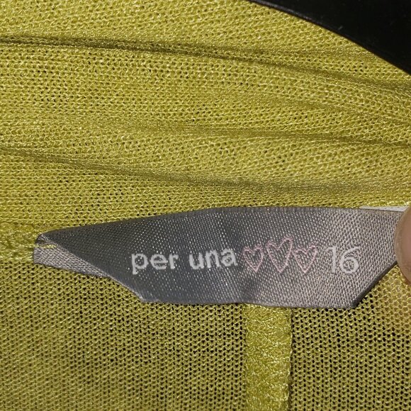 Per Una Lime Green Tie-Front Cardigan - 16 - Picture 4 of 4